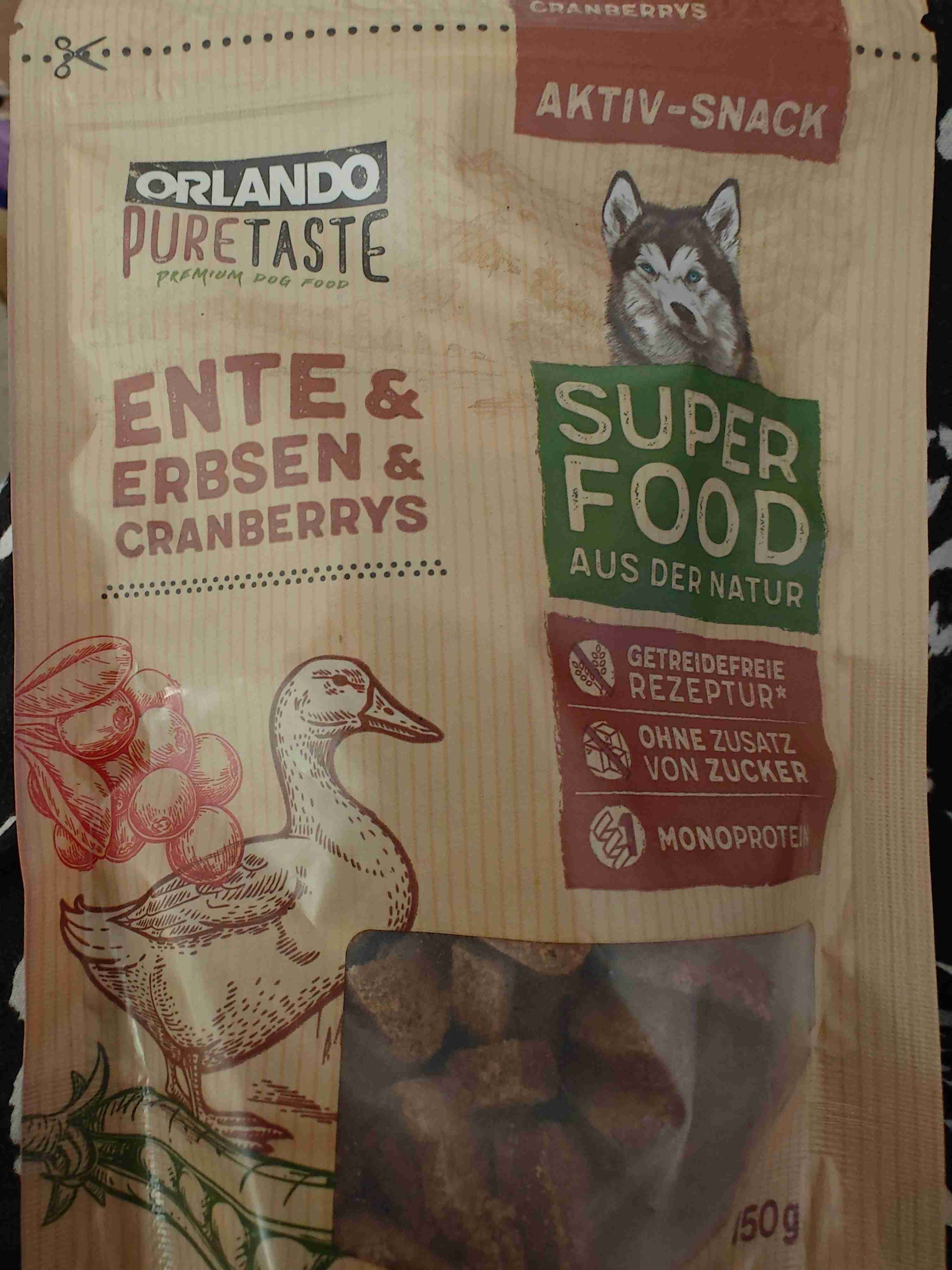 Aktiv Snack Ente & Erbsen & Cranberrys