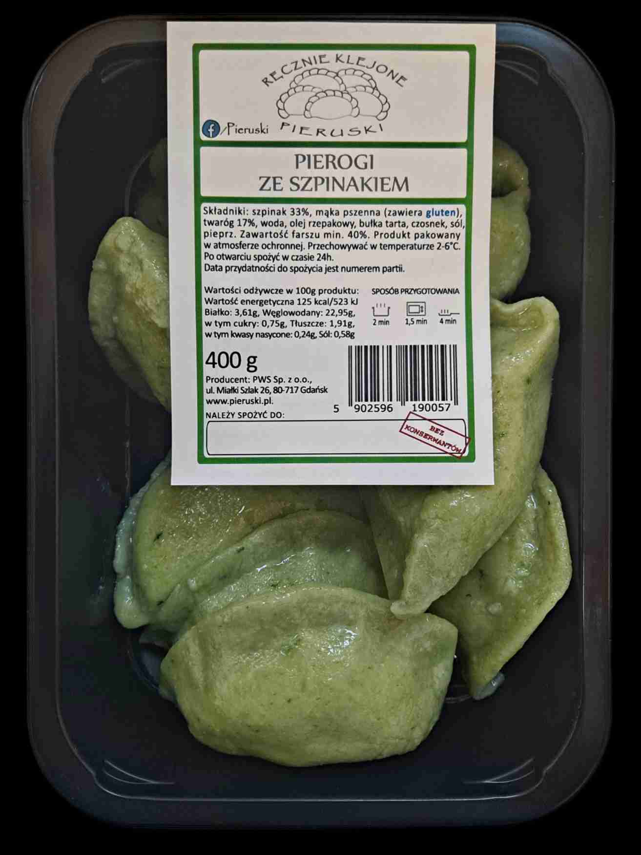 Pierogi ze szpinakiem