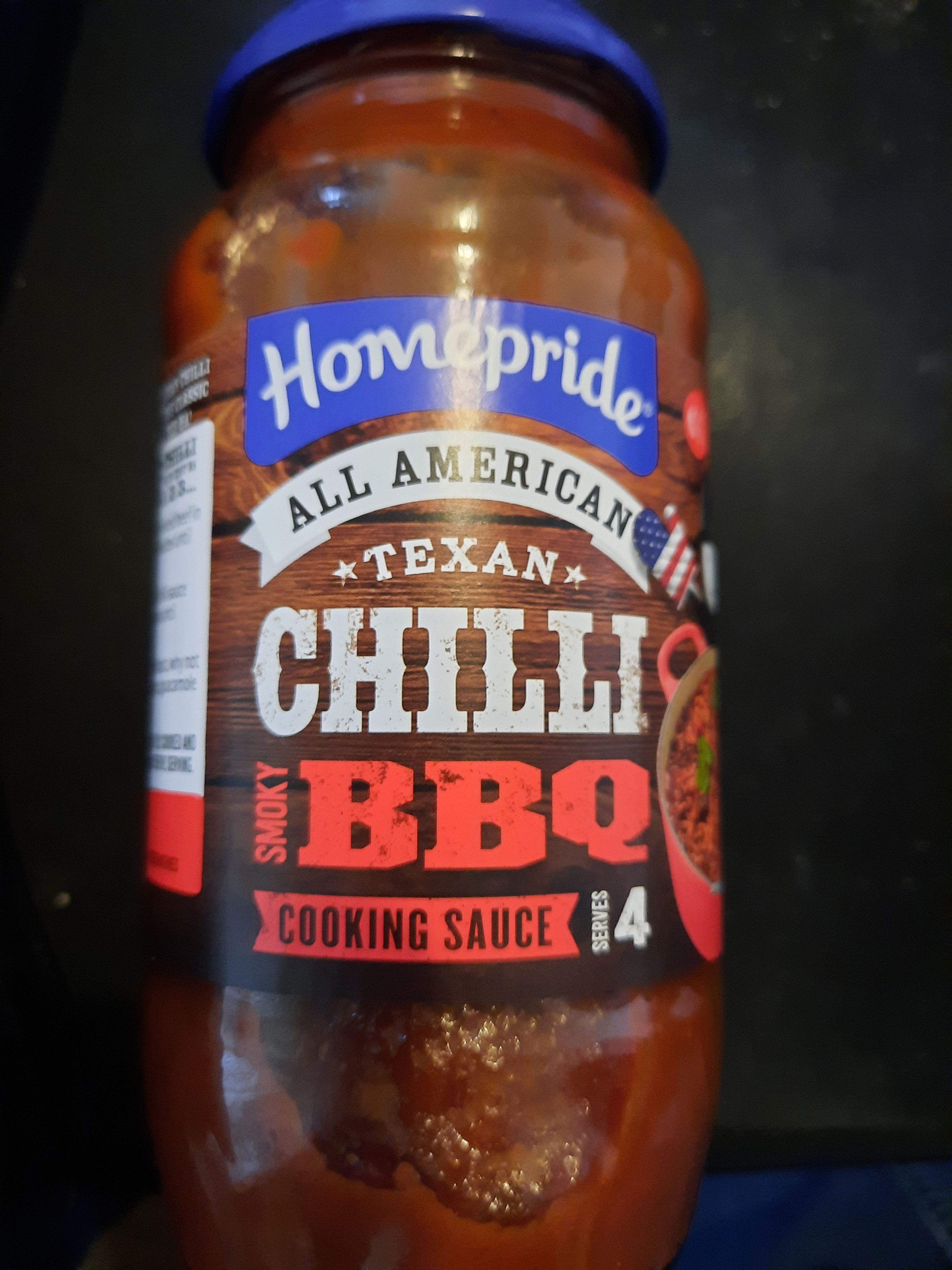 Homepride American Texan Chilli Smokey BBQ cooking sauce