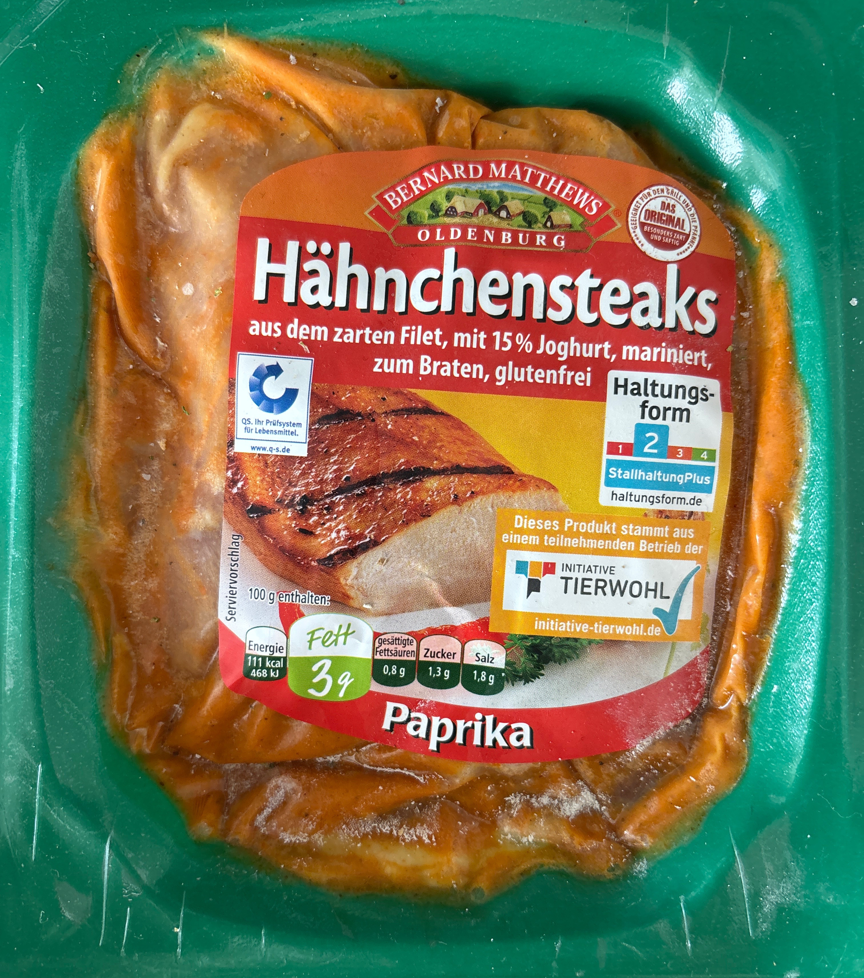 Hähnchensteaks Paprika