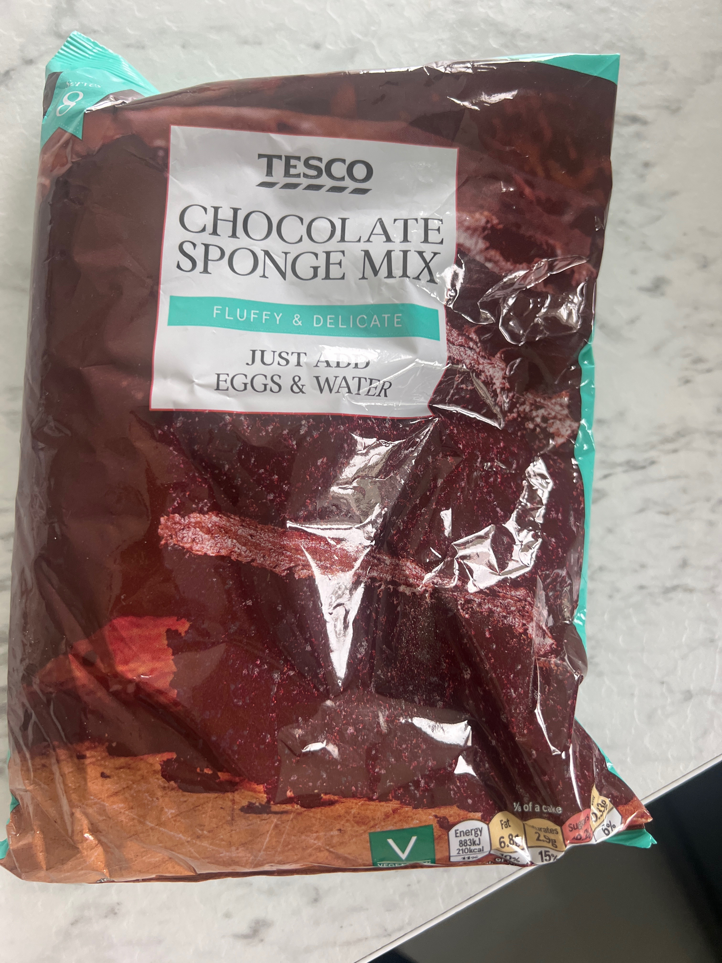 Chocolate sponge mix