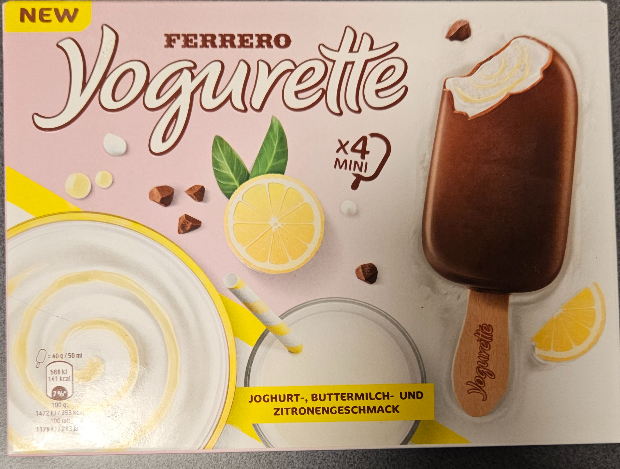 Yogurette Zitrone Buttermilch Eis
