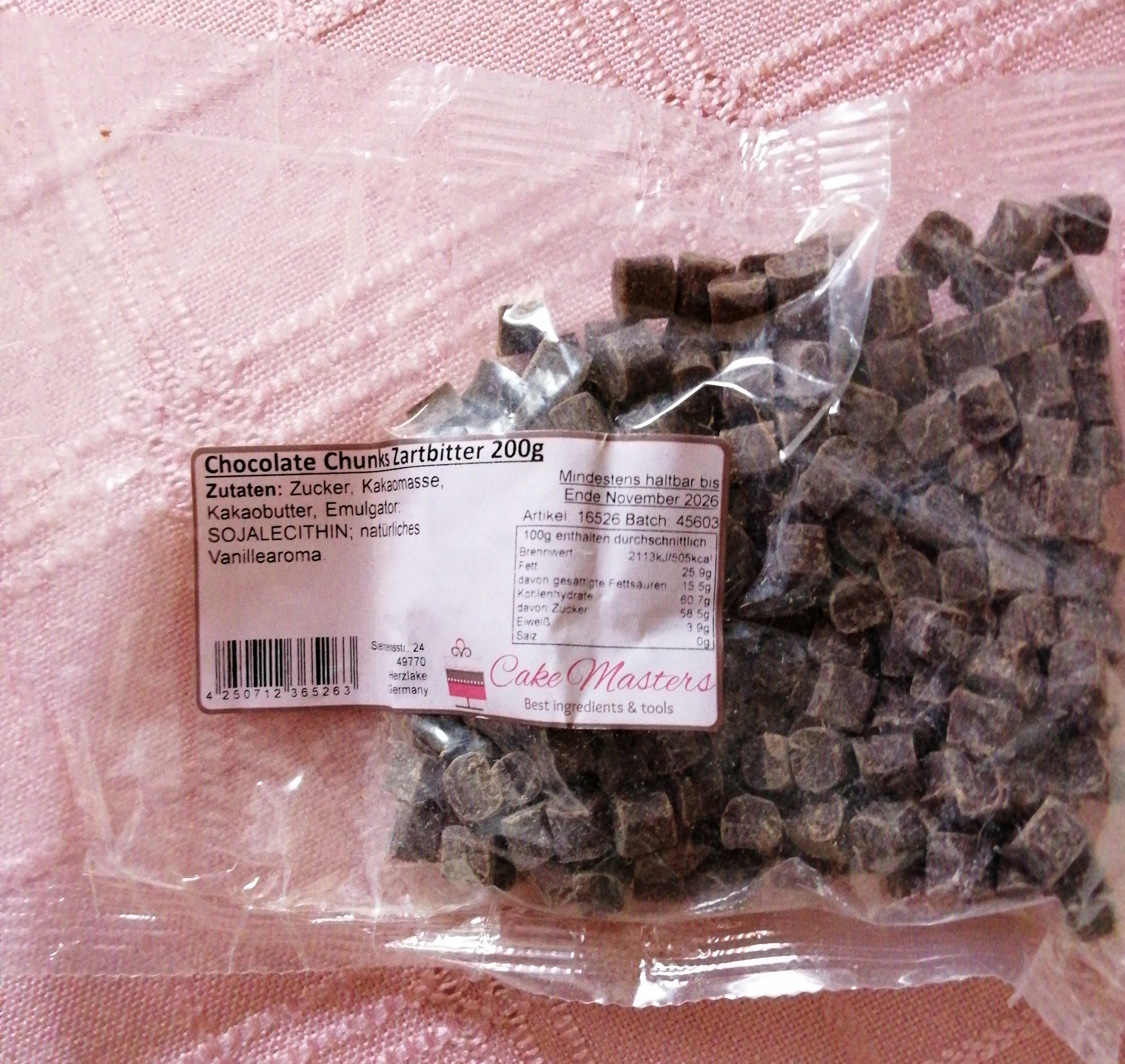 Chocolate Chunks Zartbitter