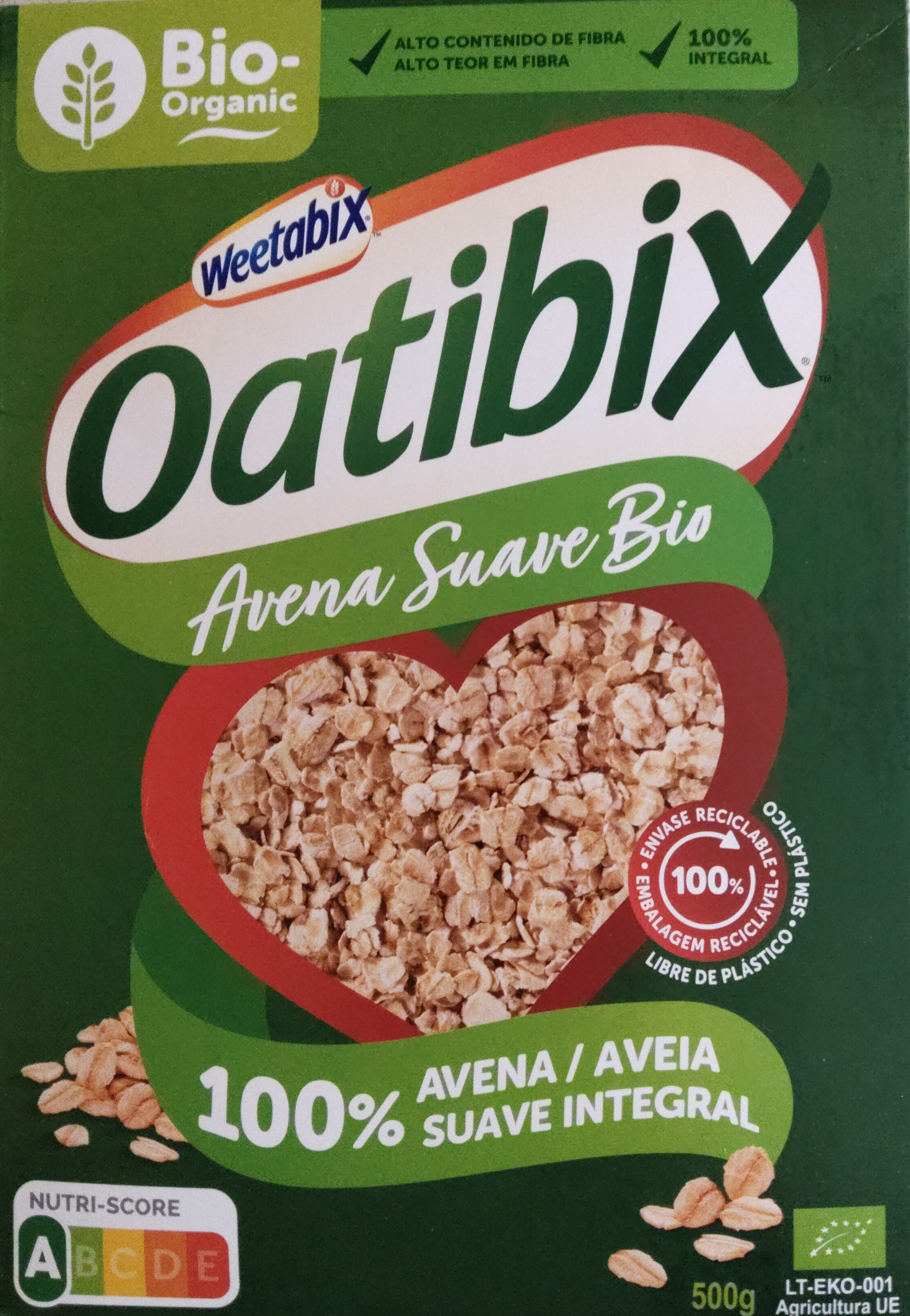 Avena suave 100% integral ecológica