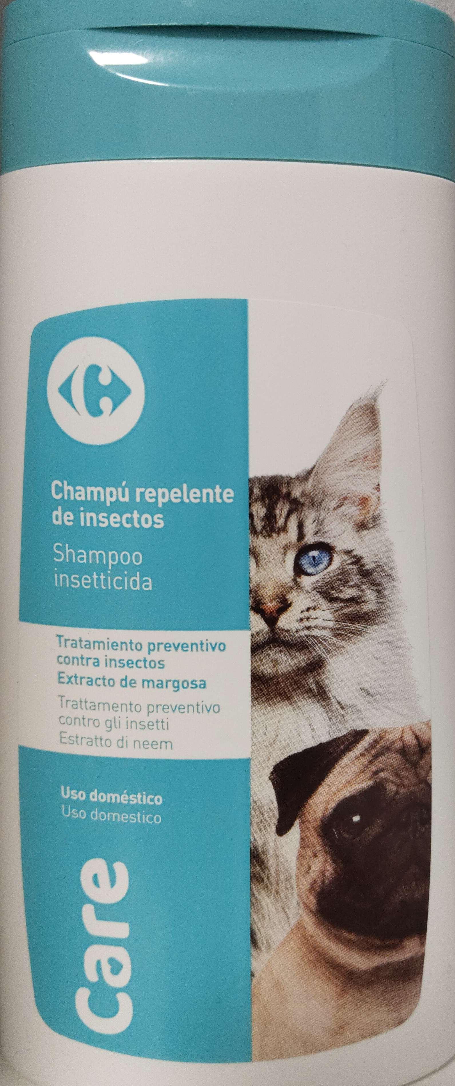 Champú repelente de insectos 