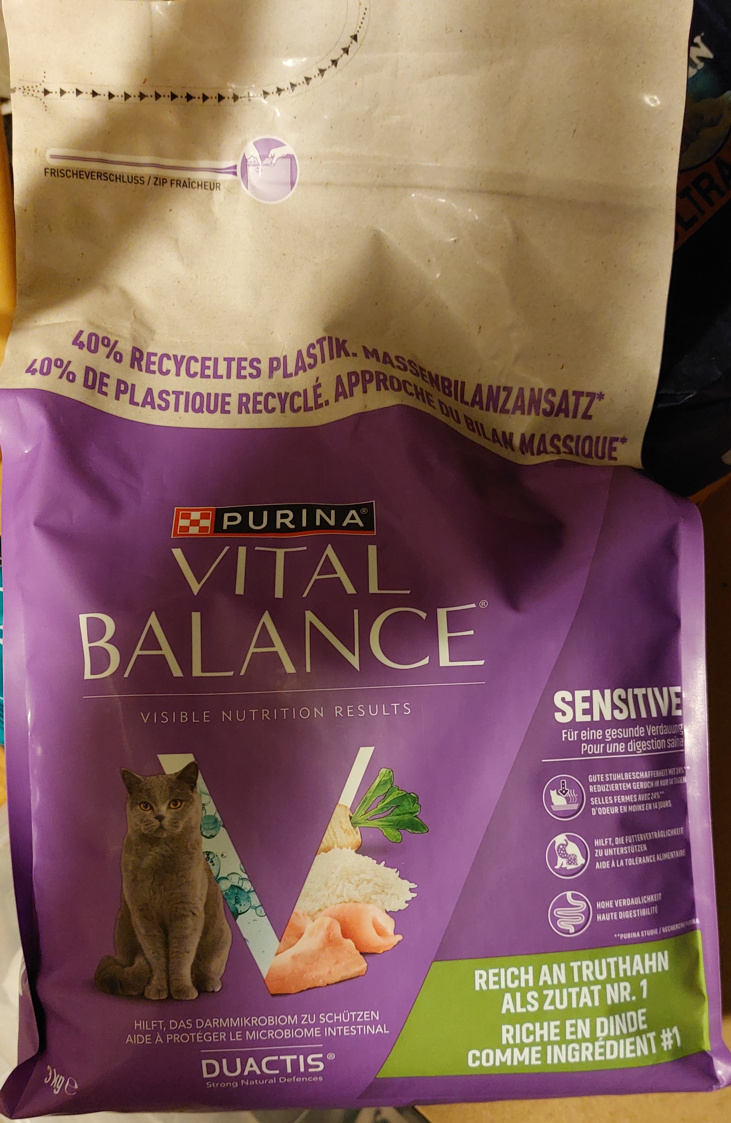 Katzen Trockenfutter Sensitive Truthahn