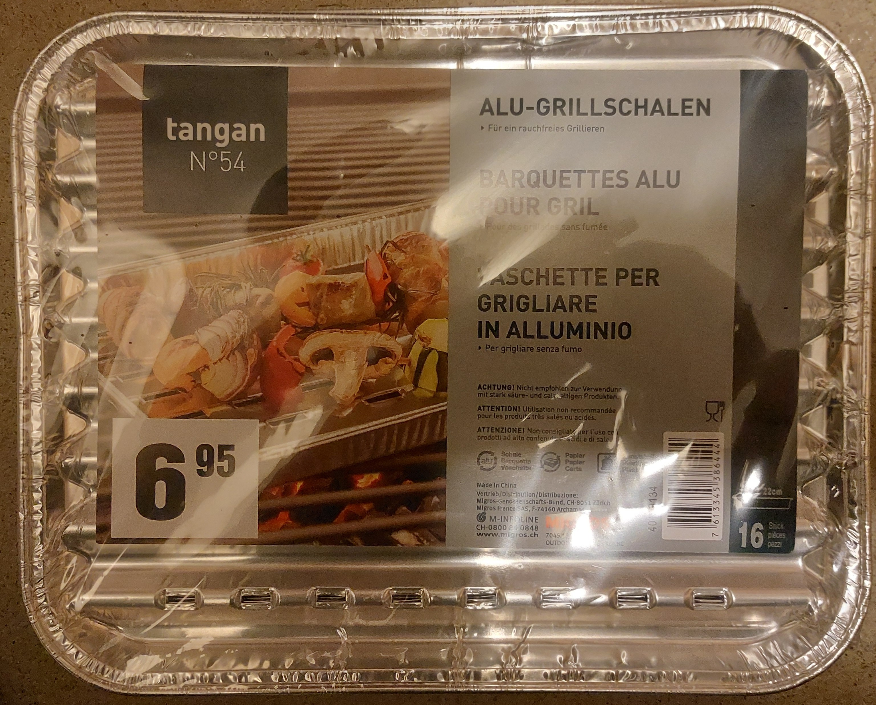 Alu-Grillschale 28x22cm