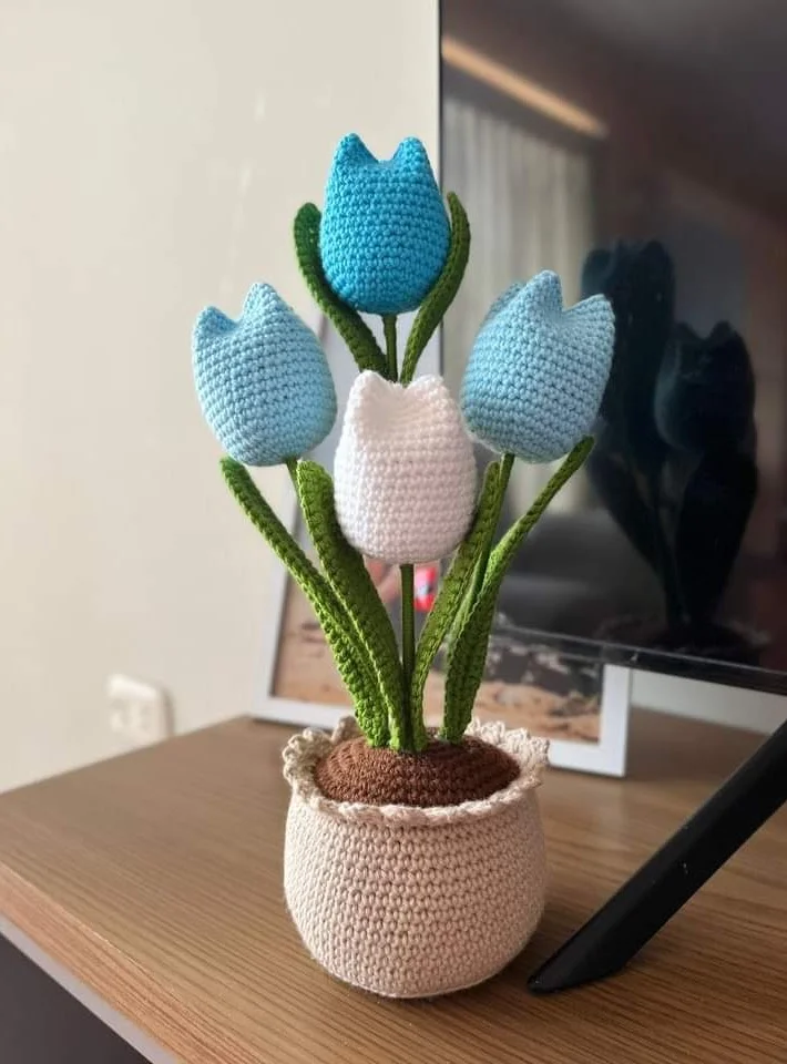 Tulipán con maceta (Grande)
