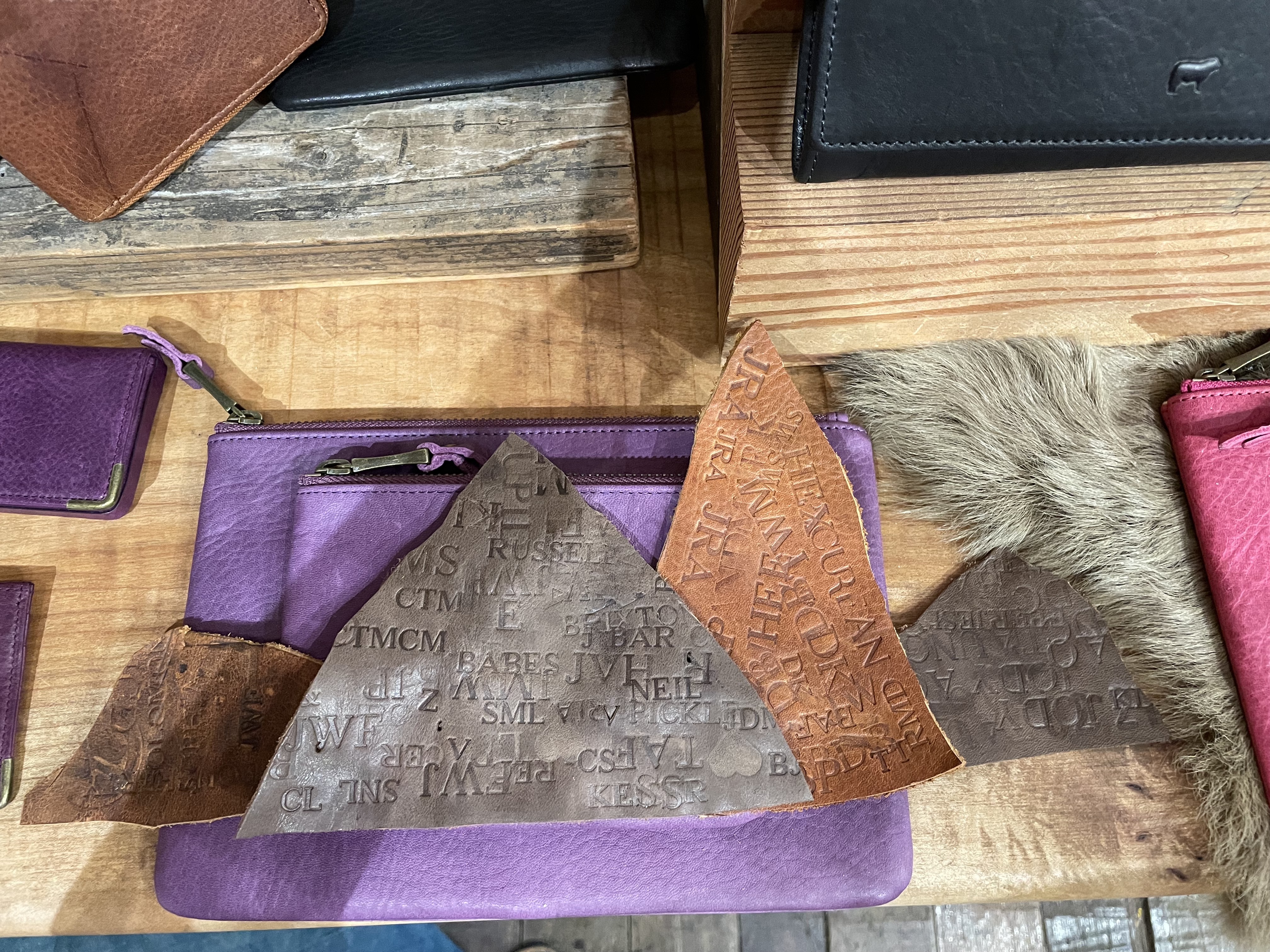 Fun embossed scraps c/o Will Leather Goods - what should I put them on?