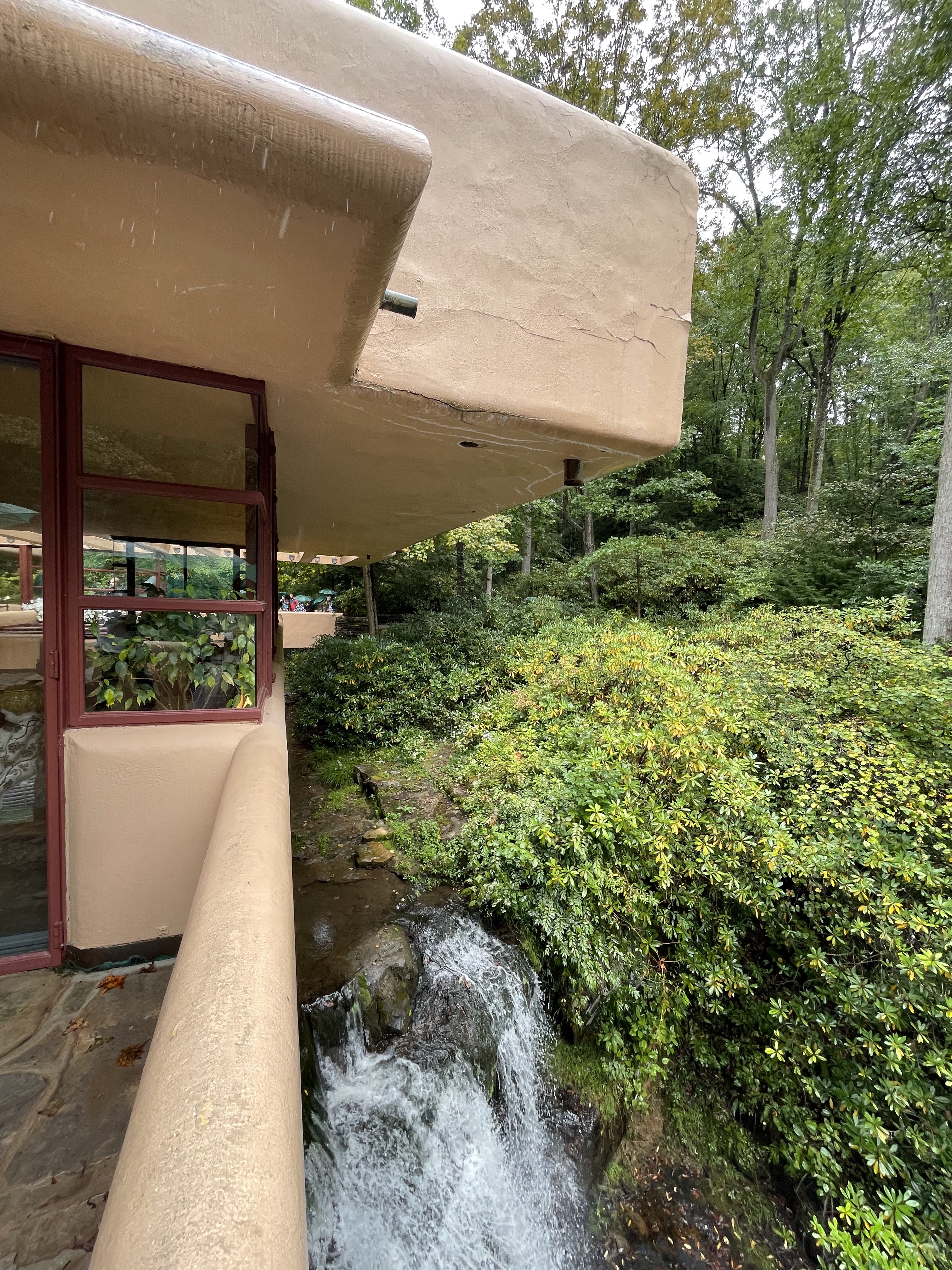Instead of building a vacation home for the Kaufmann family with a view <i>of</i> the waterfall, Wright decided to impress them with a house on top of it.
