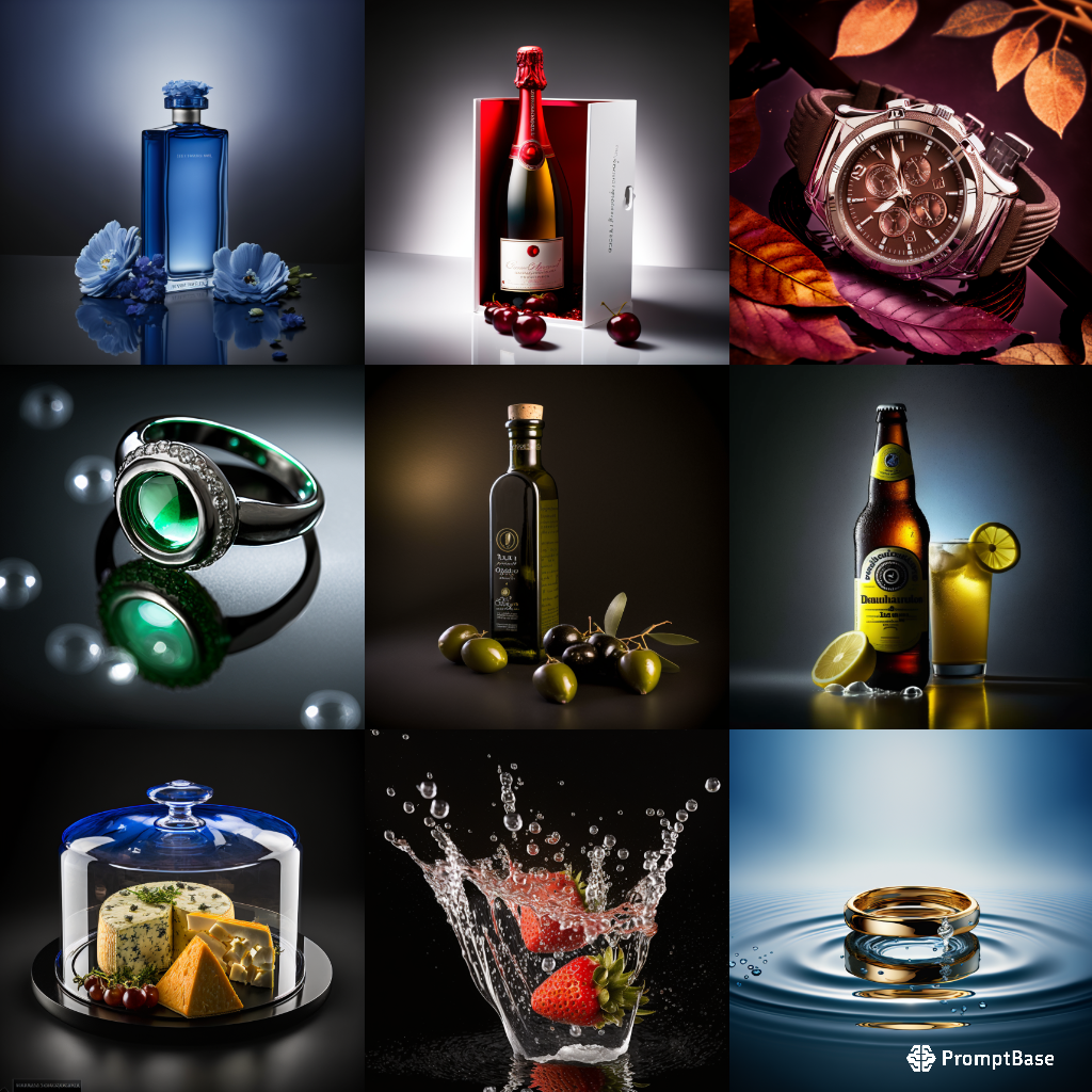 Professional Product Photography Prompt by Midjourney v4