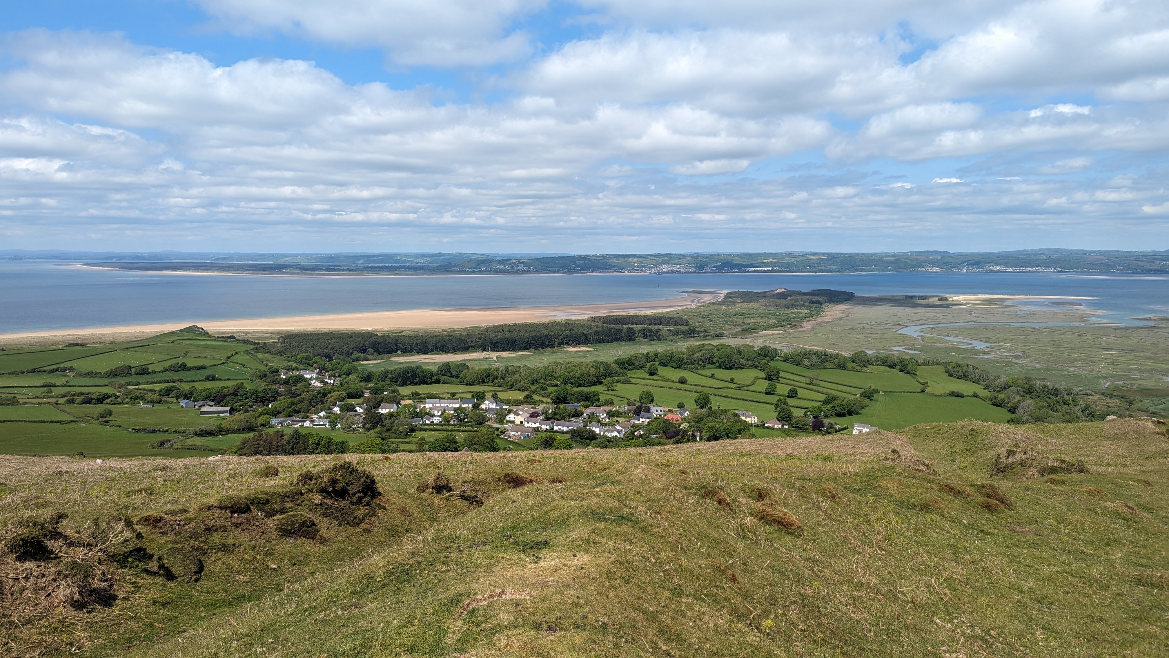 View from the top of a Welsh hill