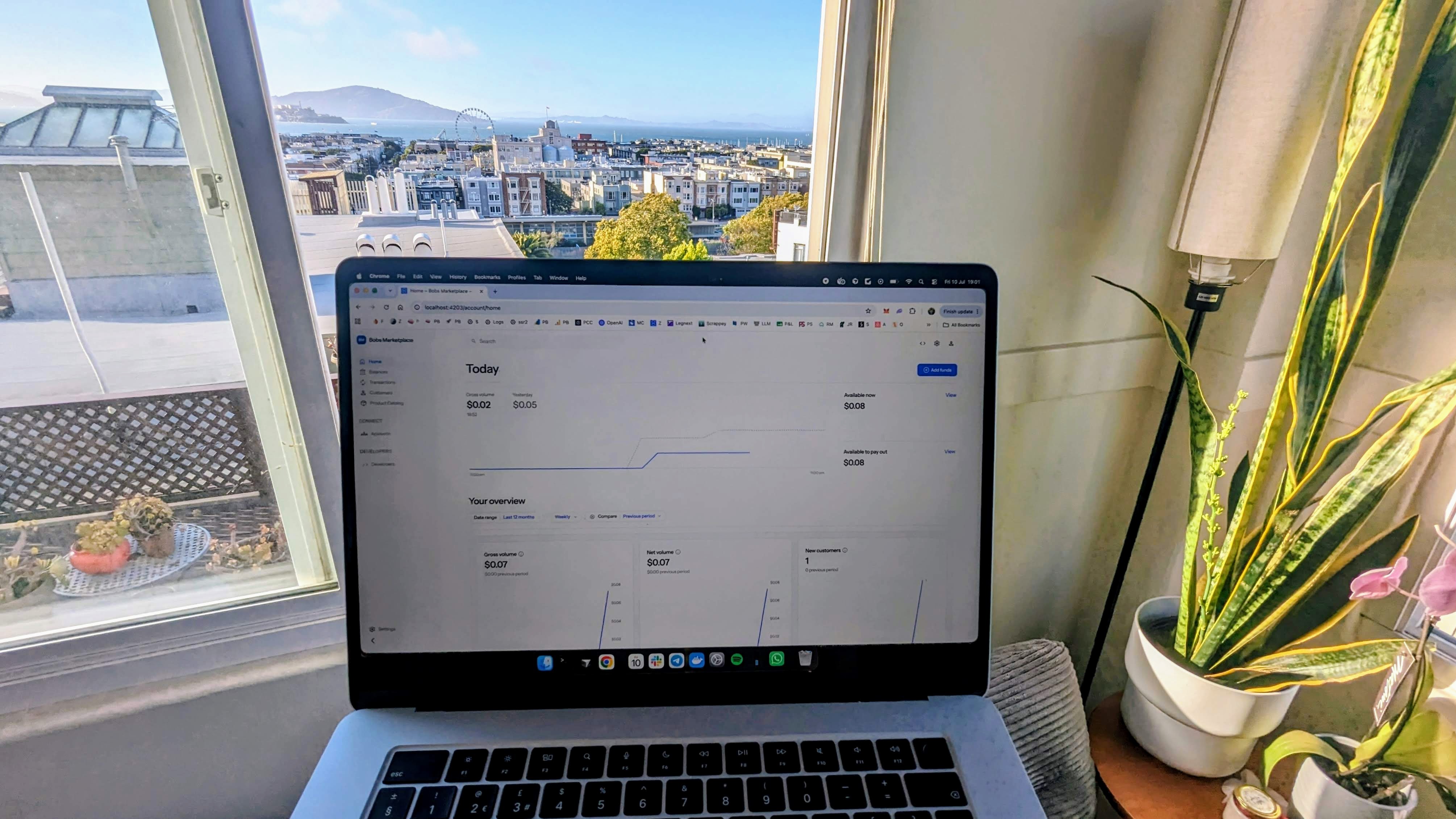Got a nice view of Alcatraz in the distance!