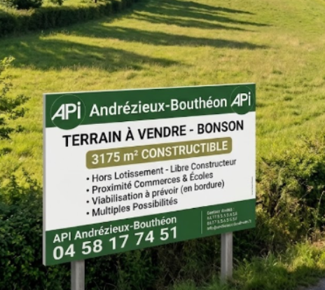 terrain à bâtir 3175 m2 · à Bonson · 295 000 €