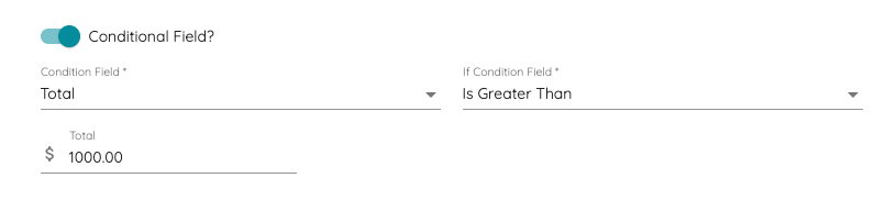 Conditional logic settings based on Calculated Field value