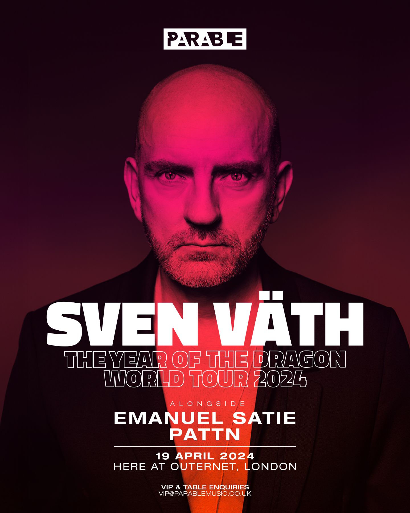 SVEN VÄTH, The Year Of The Dragon World Tour 2024