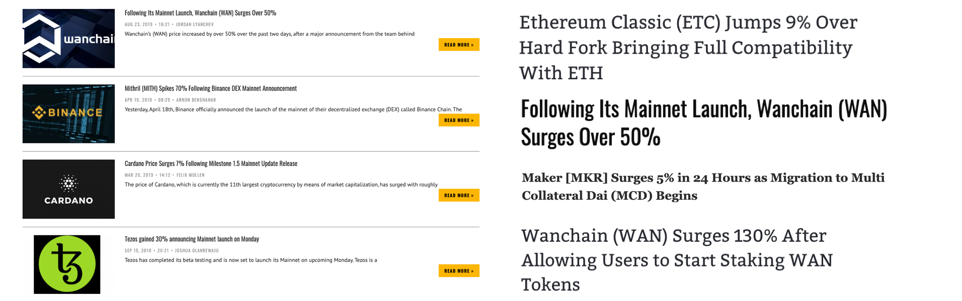 Noticias sobre o mercado de criptomoedas