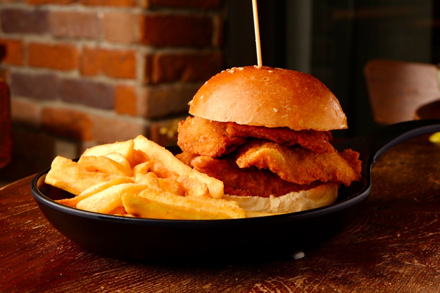 Oyster mushroom burger