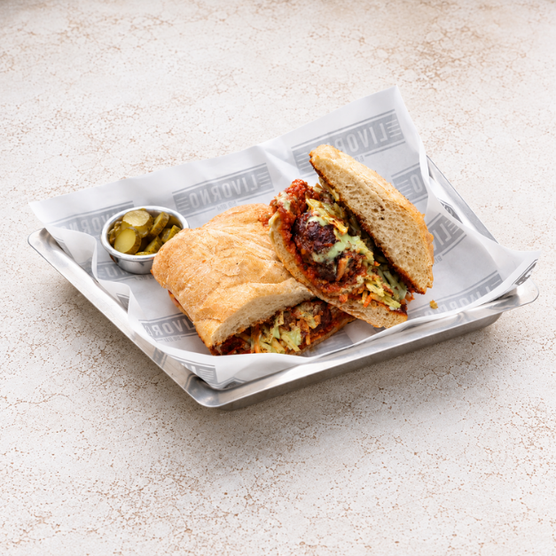 Ciabatta steak sandwich