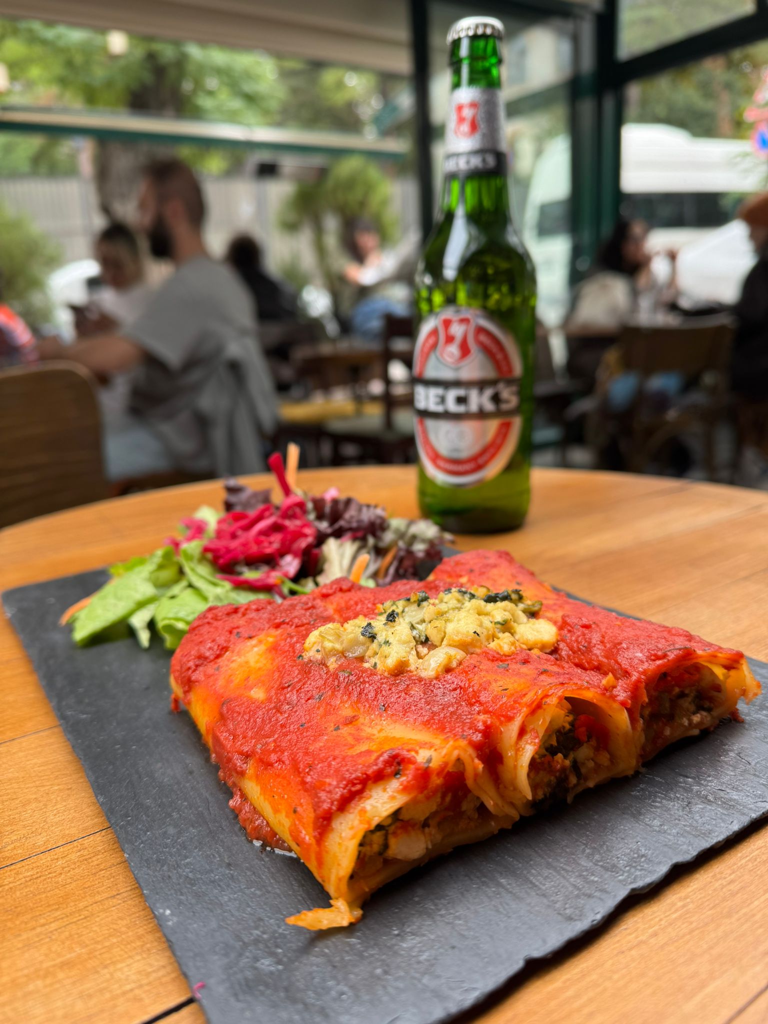 Tofu and Spinach Cannelloni