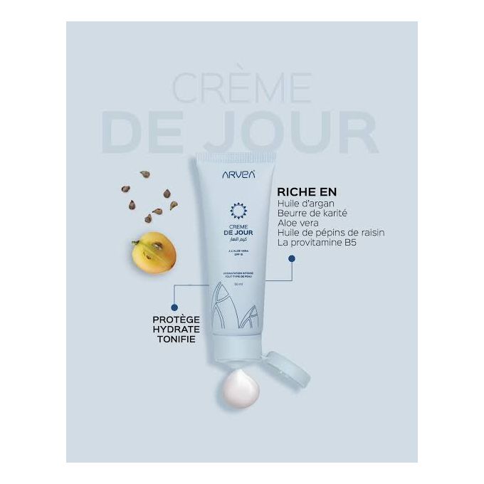Arvea Crème De Jour Hydratante, éclaircissante et protectrice - Image 1