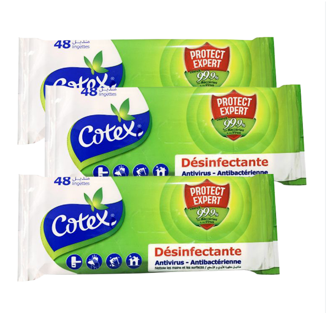 Photo de Cotex Lingettes Désinfectante 48 lingettes - Hygiène