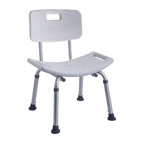Photo de Chaise antidérapante avec dossier pour salle de bain - Matériel Médical