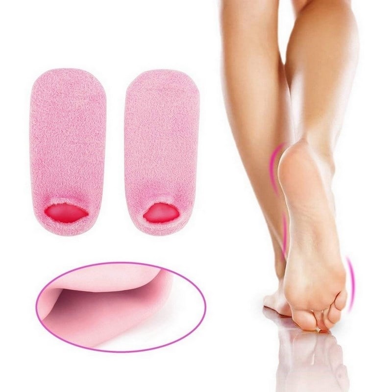 Photo de Chaussettes Silicone Réparatrice Pieds - Rose - Orthopédie
