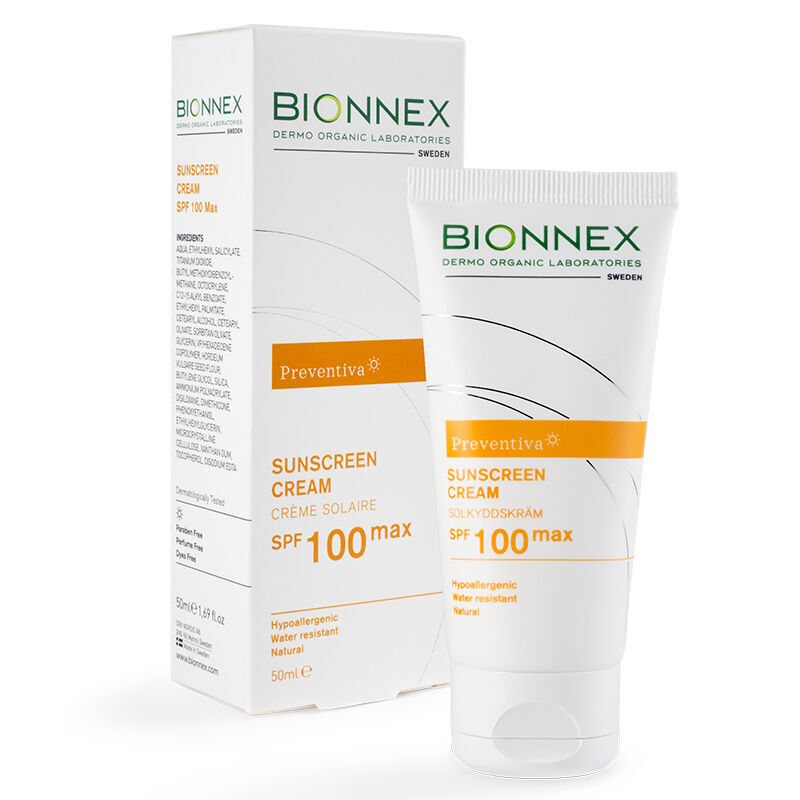 Photo de BIONNEX preventiva créme solaire spf100 max 50ml - Dermocosmétique