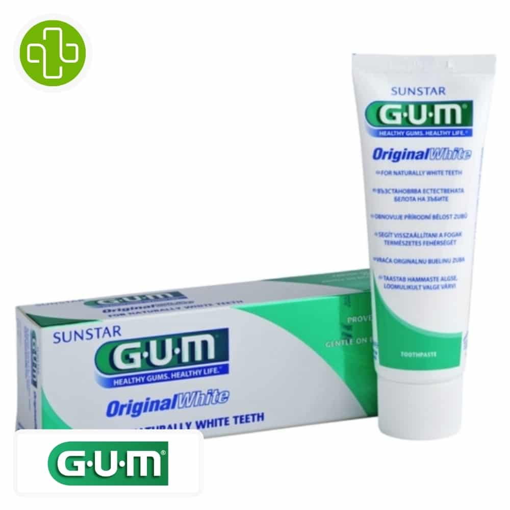 GUM Dentifrice Original White — Lot de 2