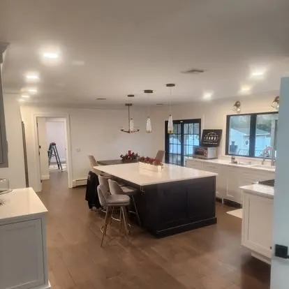 Kitchen remodel with dark island: Parisi Home Improvement kitchen project, photo 2