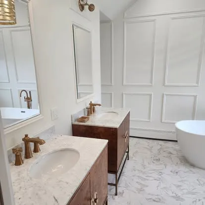 Primary bath with freestanding tub: Parisi Home Improvement bathroom project, photo 2