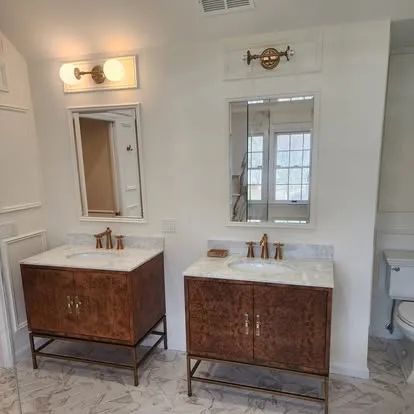 Primary bath with freestanding tub: Parisi Home Improvement bathroom project, photo 4