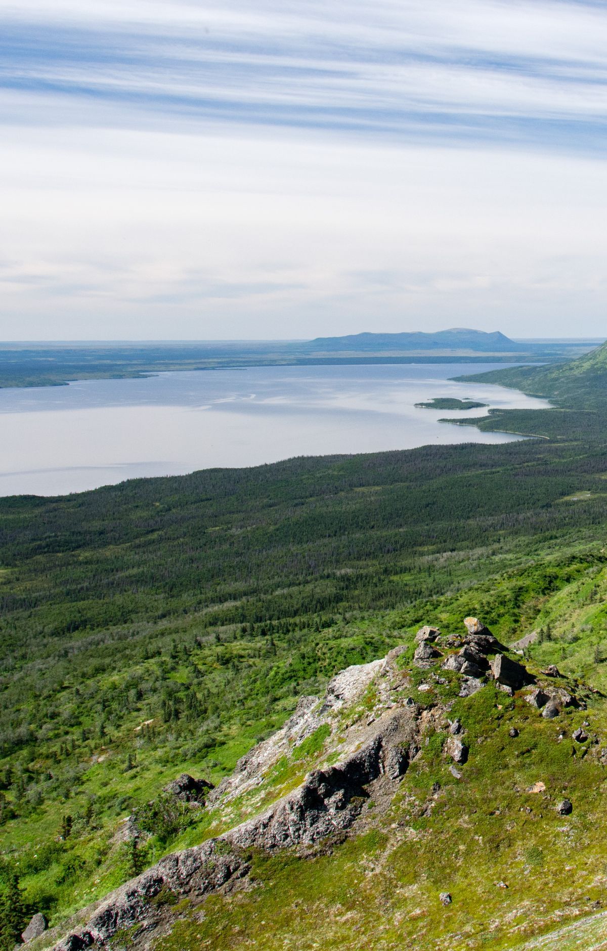 Climbing Dumpling Mountain Above Brooks Camp, Katmai National Park & Preserve