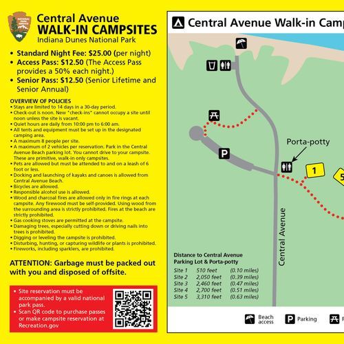Central Avenue Walk-in Sites