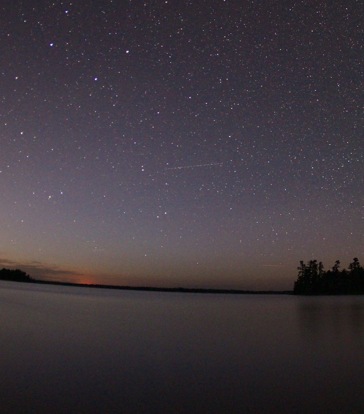 Northern Lights Over a Remote Dark Sky Park, Voyageurs National Park