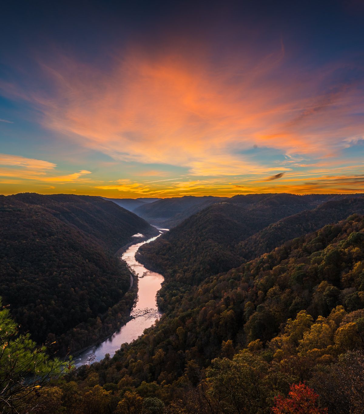 Grandview's Main Overlook and Rim Trails, New River Gorge National Park & Preserve