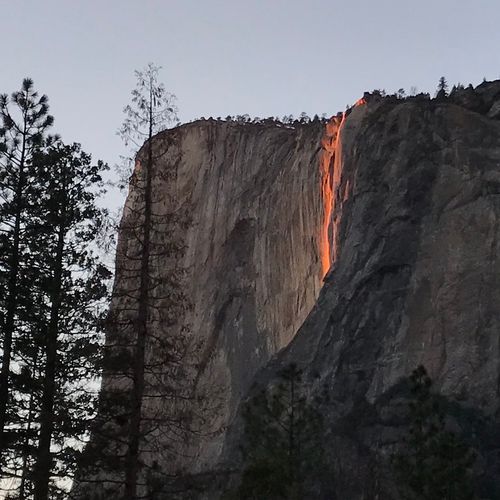 Horsetail Fall viewing position