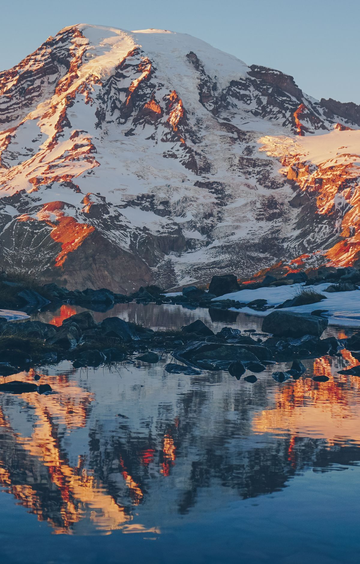 Sunrise and the Mount Fremont Fire Lookout, Mount Rainier National Park