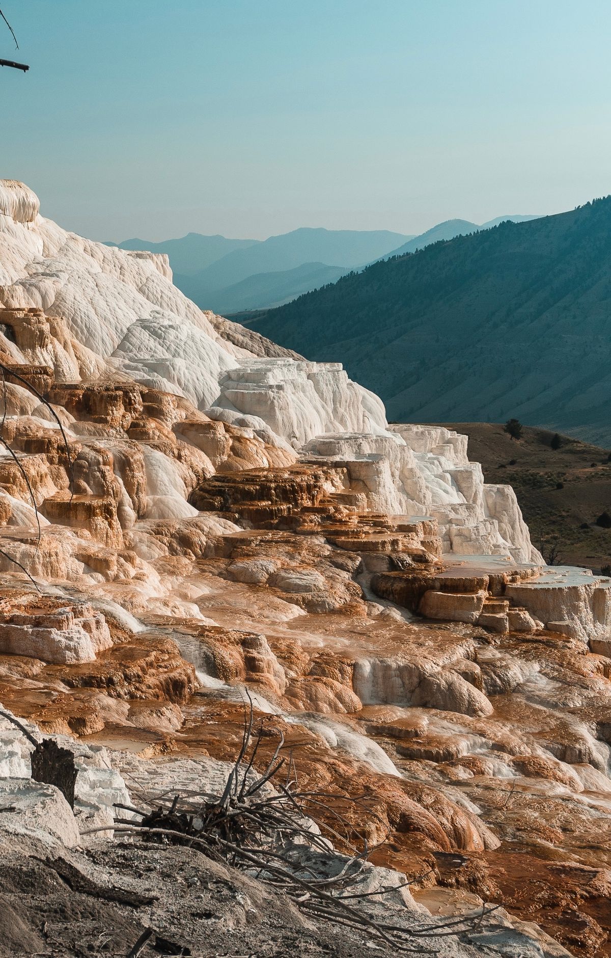 Mammoth's Travertine Terraces and Their Hidden Heat, Yellowstone National Park