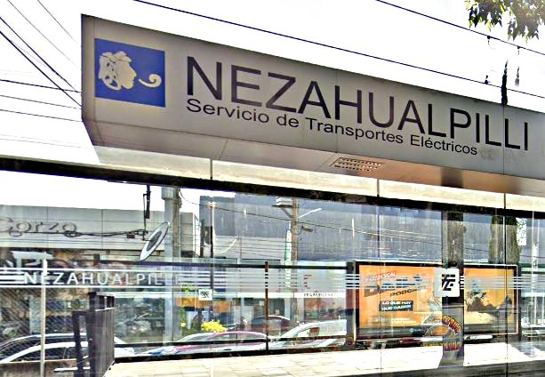 Nezahualpilli Tren Ligero hacia El Vergel 