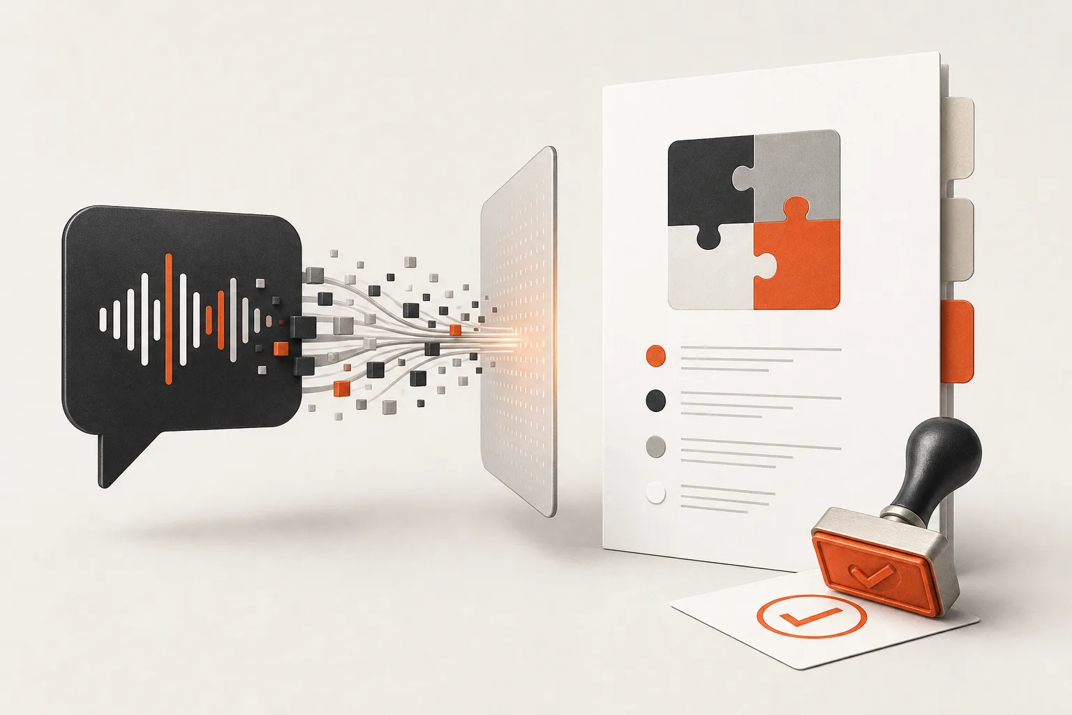 Editorial illustration for How to Turn Client Call Transcripts Into Approved Project Scopes