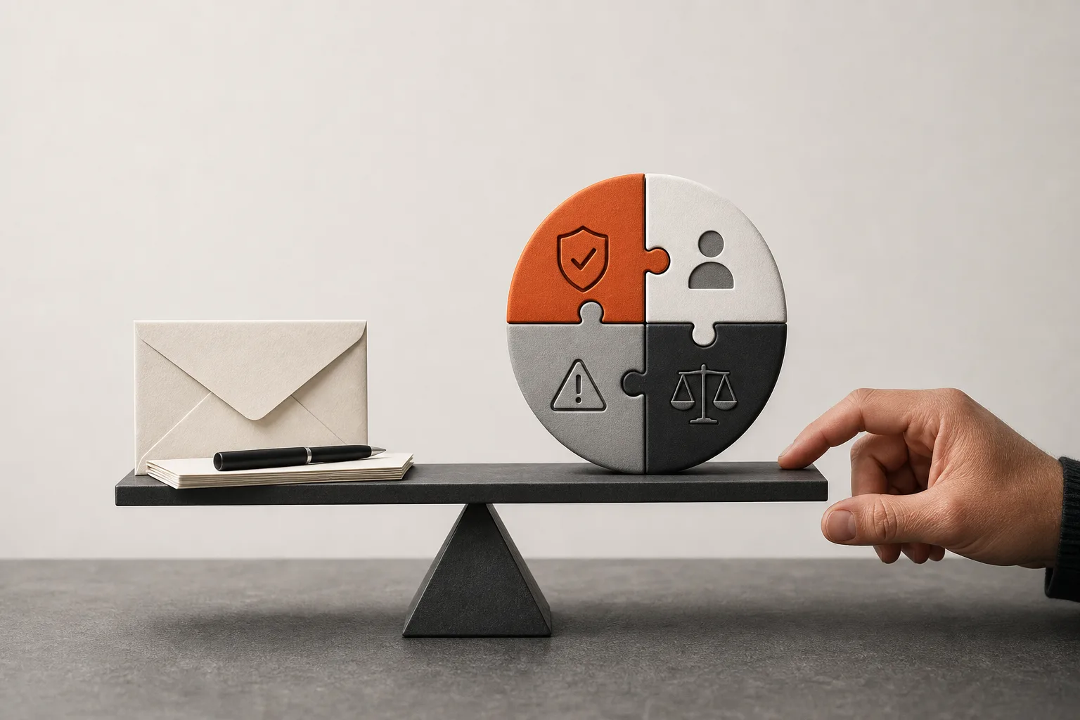 Editorial illustration for Should I Use AI to Write This Client Email? A 60-Second Risk Rubric