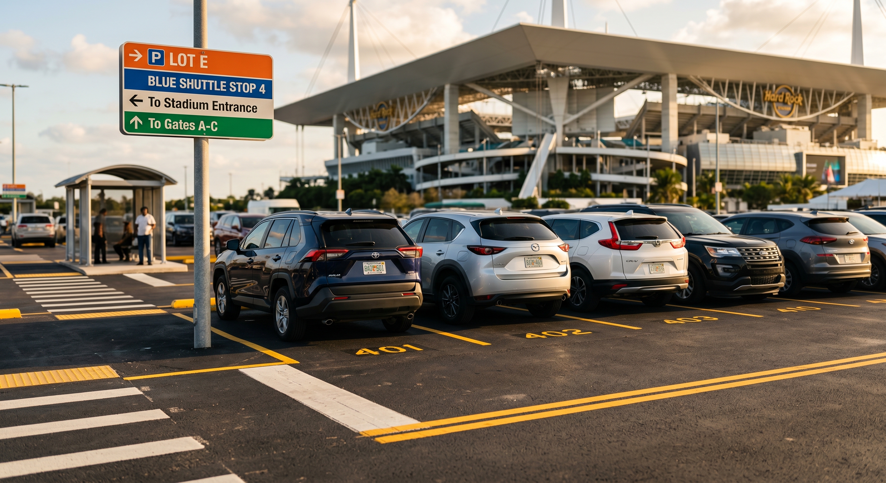 Parking options near Hard Rock Stadium