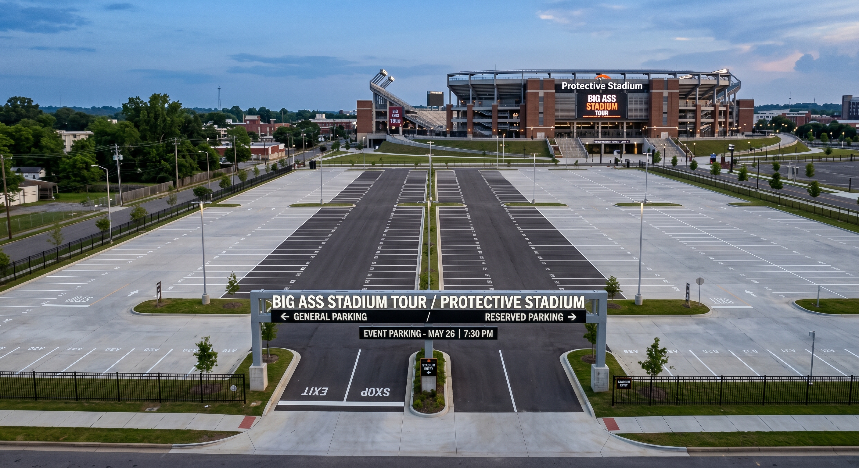 Parking options near Post Malone Presents: The BIG ASS Stadium Tour Part 2