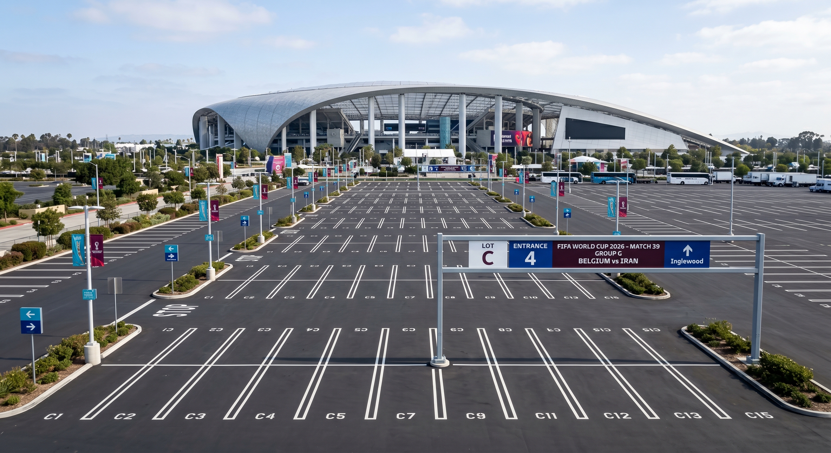 Parking options near World Cup: Match 39 Group G - Belgium vs Iran
