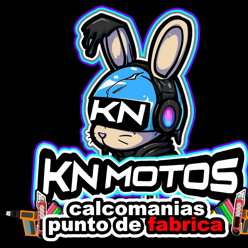 Logo KNMOTOS CALCOMANÍAS 