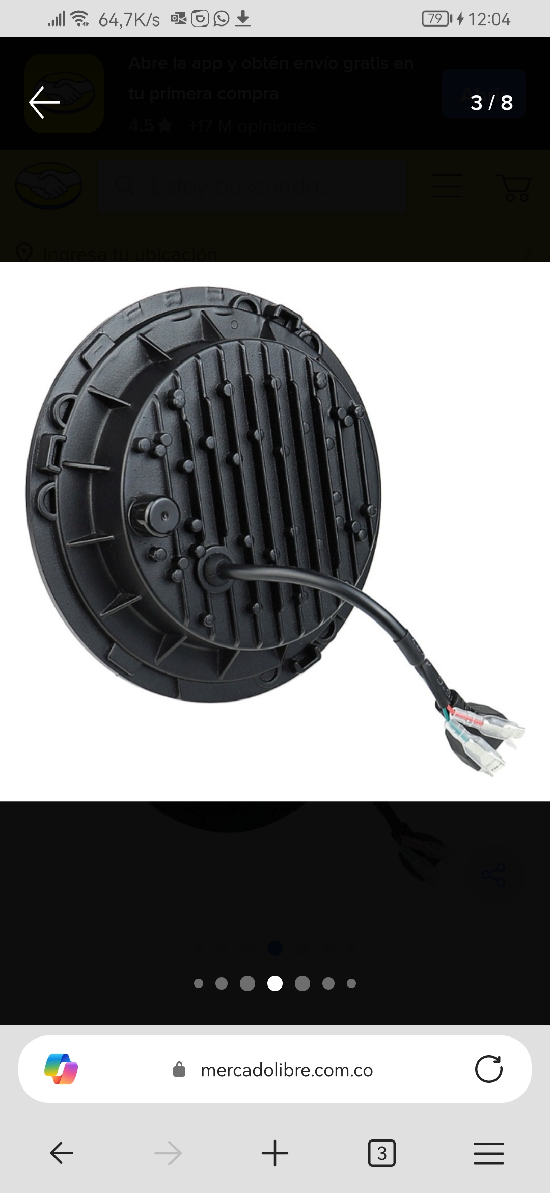 Par de Bombillos LED Proyector Nitro LED XP1 H4 (para carro o moto)