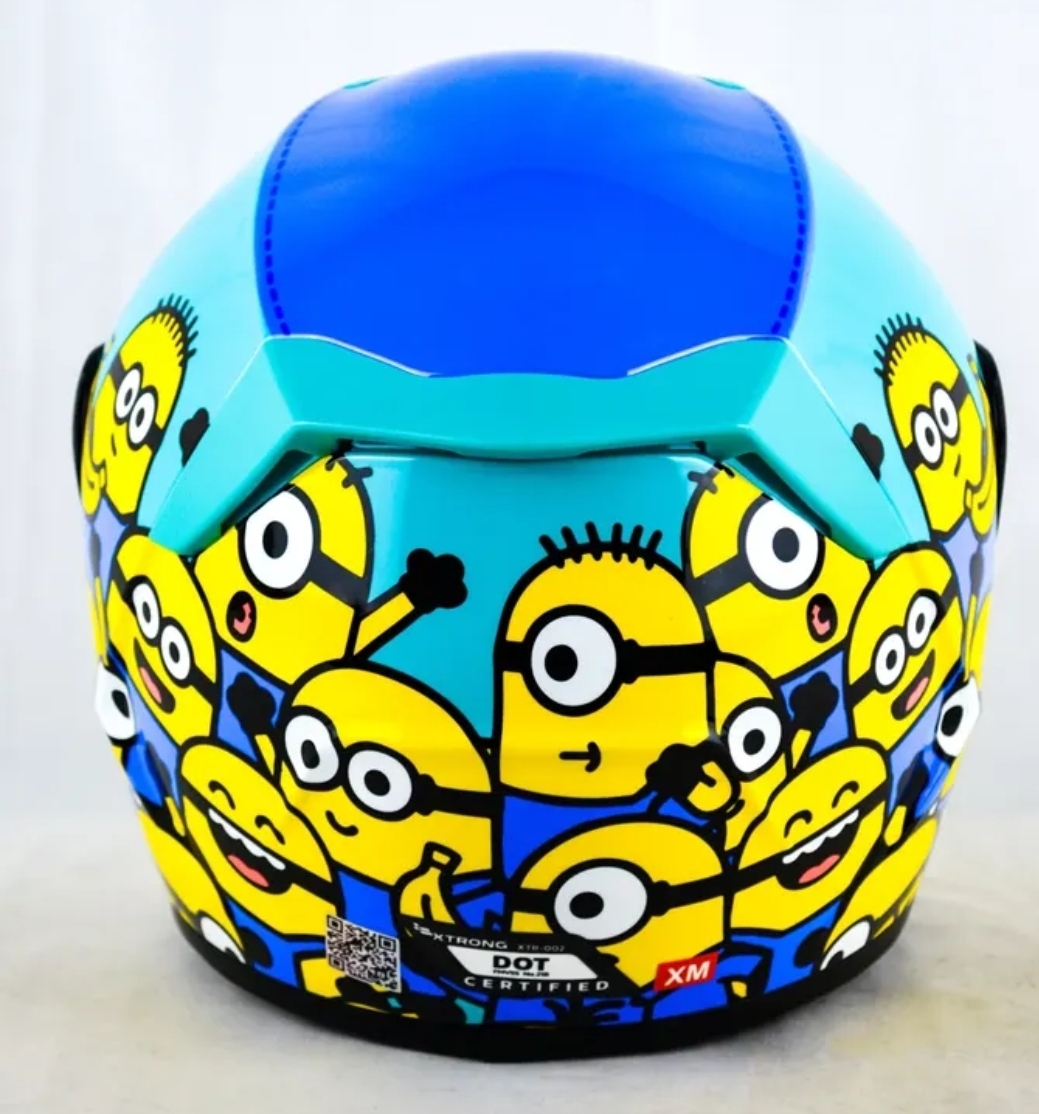 Casco niño XR-002 Banana Minions blue