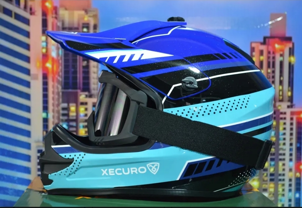Casco niño XR-003 Cross Blue (Off-Road)